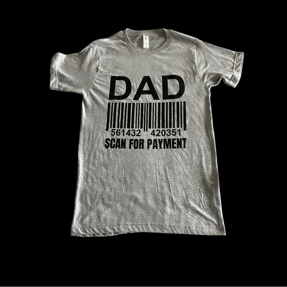 Tultex Other - Tultex Gray 'Dad' Barcode Tee